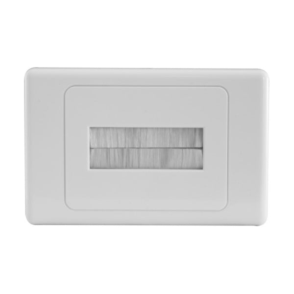 Cable Brush Wall Plate