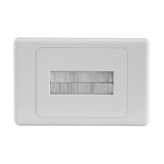Cable Brush Wall Plate